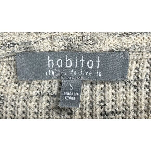 Habitat Clothes To Live In Sweater Size Small Tan Minimalist Neutral Artsy Cozy - Picture 5 of 8
